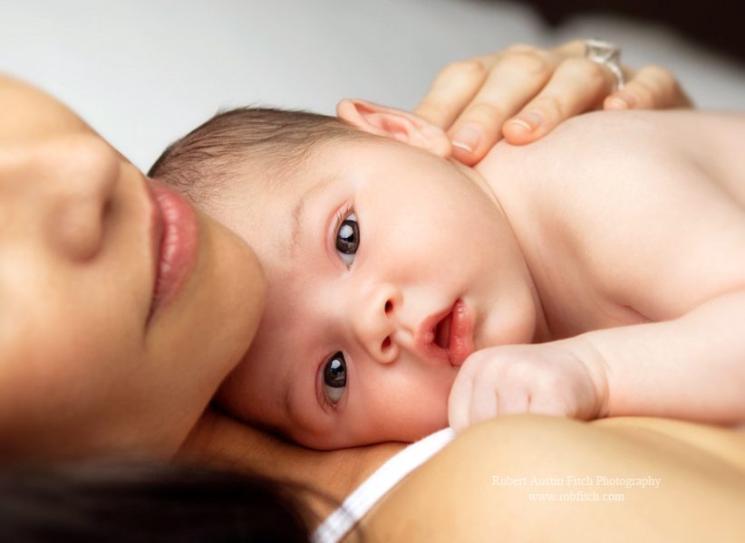 Newborn pictures with moms