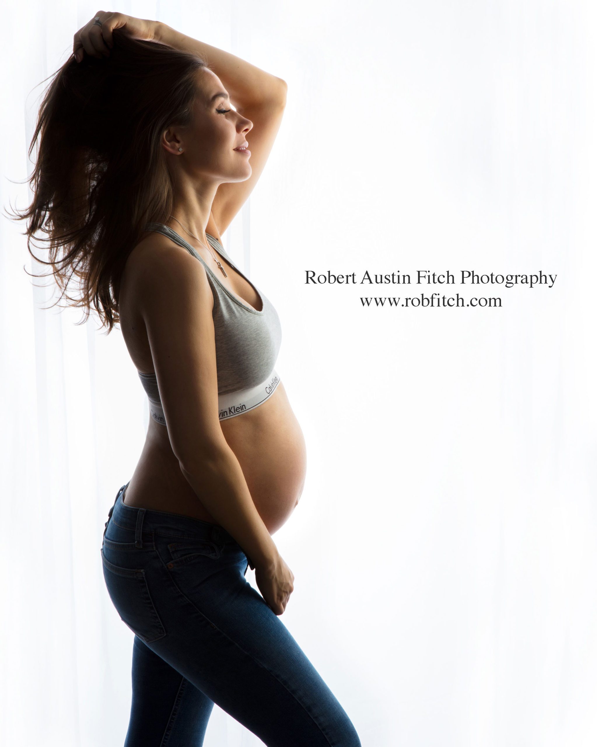 Artistic silhouette maternity photo shoot NJ Robert Austin Fitch Photography