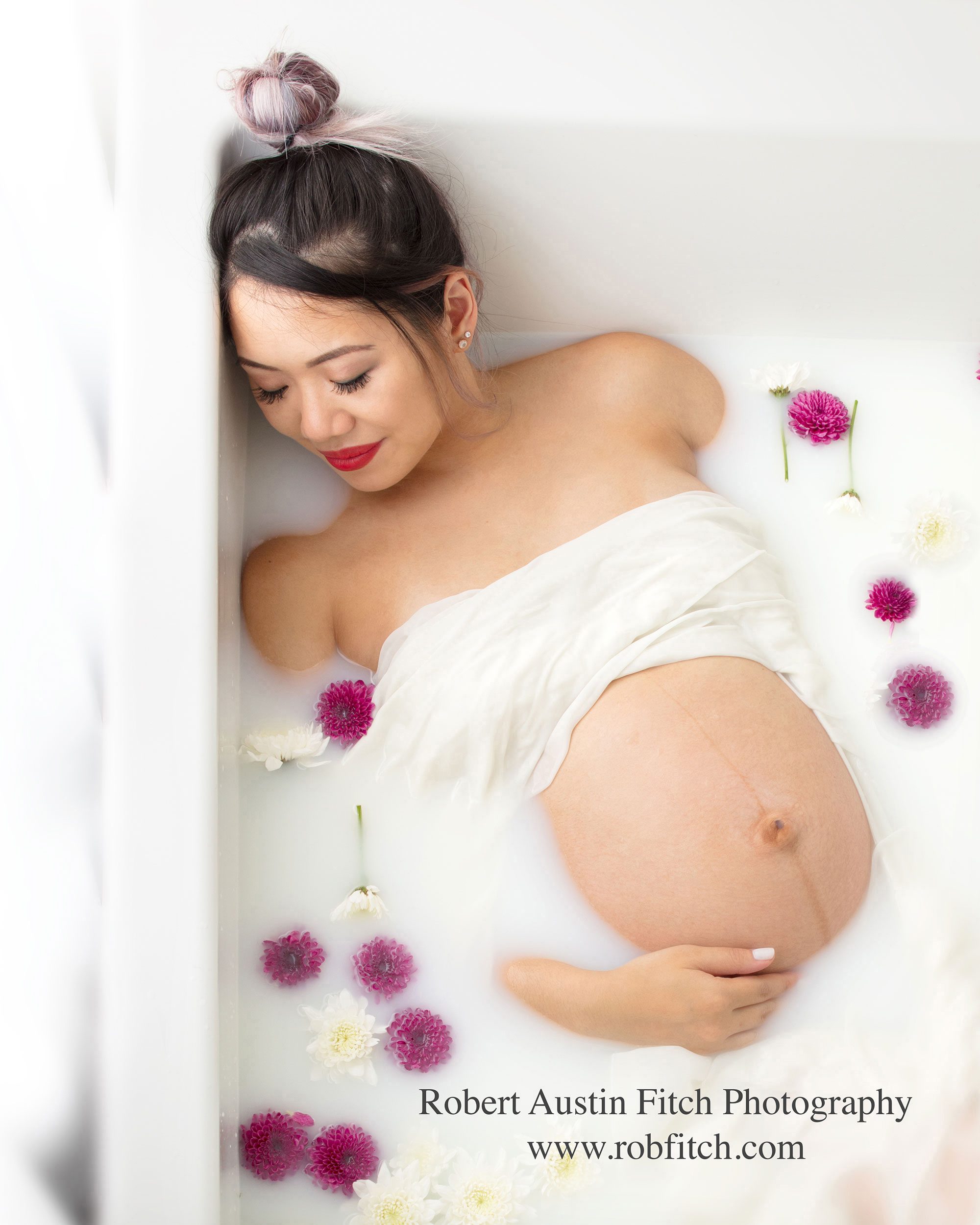 Best milk bath maternity photos NYC